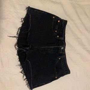 Levi’s Black Jean Shorts